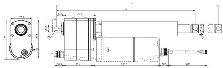 VIA5 Ball Screw Actuator With Limit Switch