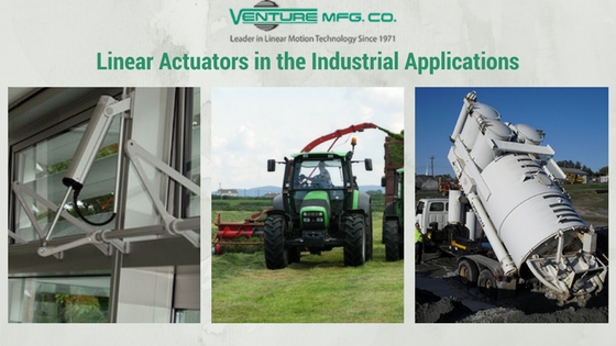 Linear actuators for industrial applications