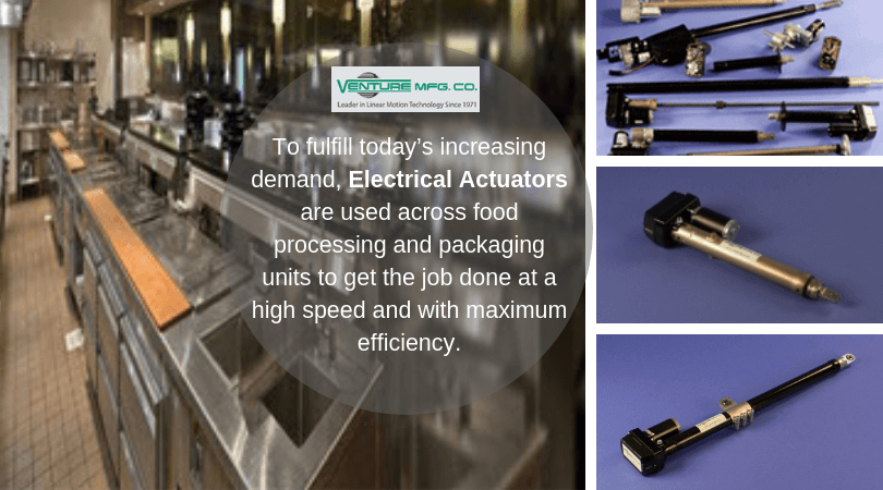 Actuators for food industry